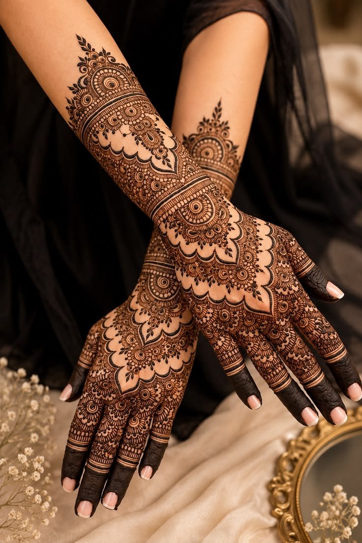 Bridal henna and wedding mehndi preparation